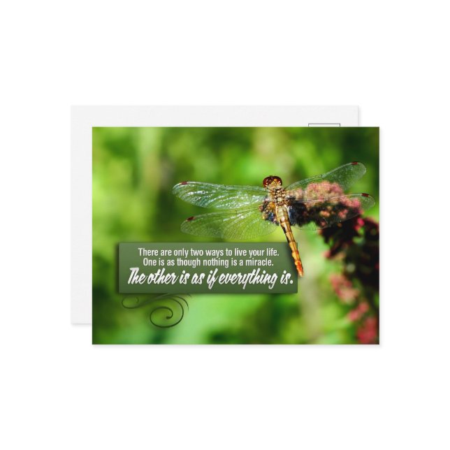 "Allt är ett mirakel" inspirationsoffert Vykort (Fram/Back In Situ)