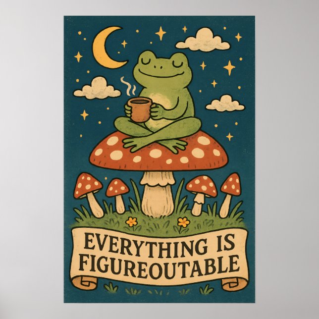 Allt är Figureoutable Groda Poster (Framsidan)