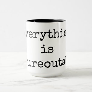 Allt är figurmaterbart, offertkaffe Mugg