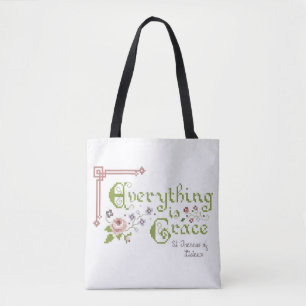 Allt är Grace St. Therese Tote w/o Logotyp Tygkasse