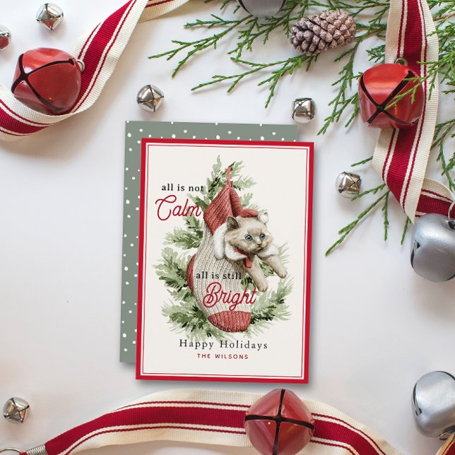 Allt är inte Lugn-roligt i julklapp Julkort (Skapare uppladdad)