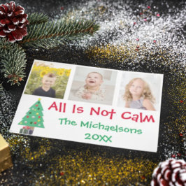 Allt är inte Lugnens julfotomaket Julkort