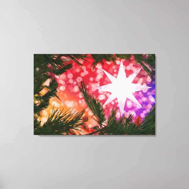 Allt är Kanvastrycket för ljus jul Canvastryck (Framsida)