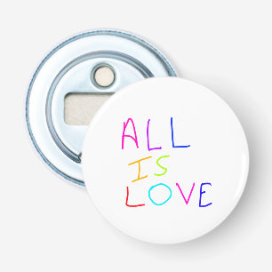 Allt är kärlek-regnbågsfärgat pride LGBTQ gay june Flasköppnare