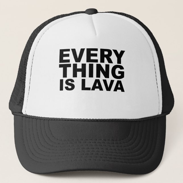 ALLT ÄR LAVA Volcana Tröja Mugg Hatt Musmatt Keps (Framsida)