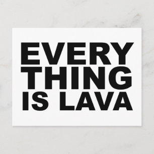 ALLT ÄR LAVA Volcana Tröja Mugg Hatt Musmatt Vykort
