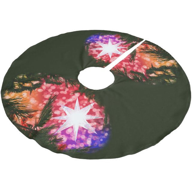 Allt är ljust Julgran skirt Julgransmatta Borstad Polyester (Vinklad)