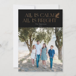 Allt är Lugn Alla är Bright jul Photo Black