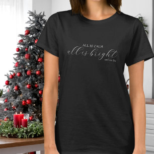 Allt är Lugn Alla är meddelande om Bright Gravid T Shirt