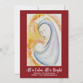 Allt är Lugn, allt är Bright, Madonna och Child Julkort