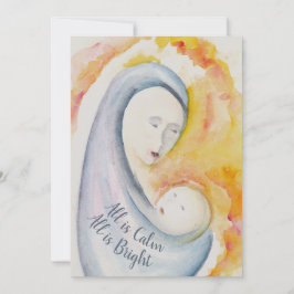 Allt är Lugn, allt är Bright, Madonna och Child Julkort