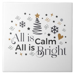 Allt är Lugn allt är Bright Ord Art Kakelplatta