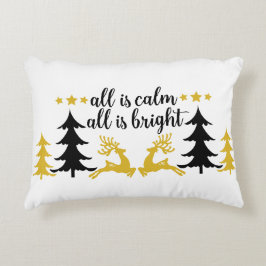 Allt är Lugn allt är en ljus julklapp Prydnadskudde