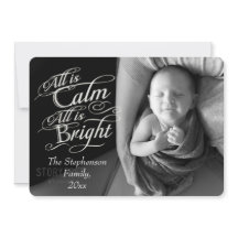 Allt är Lugn och ett ljust heltäckt julfoto