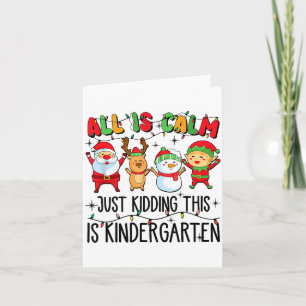Allt är lugnt, bara skoj, det här är förskolan kort