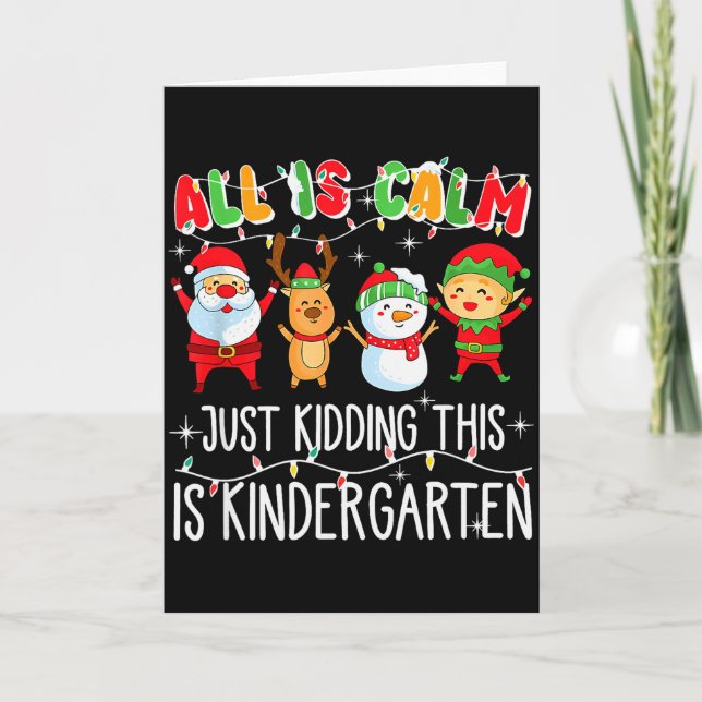 Allt är lugnt, bara skoj, det här är förskolan  kort (Framsida)