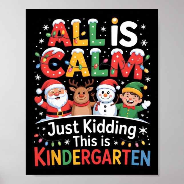 Allt är lugnt, skämtar bara, det här är jul i förs poster (Framsidan)