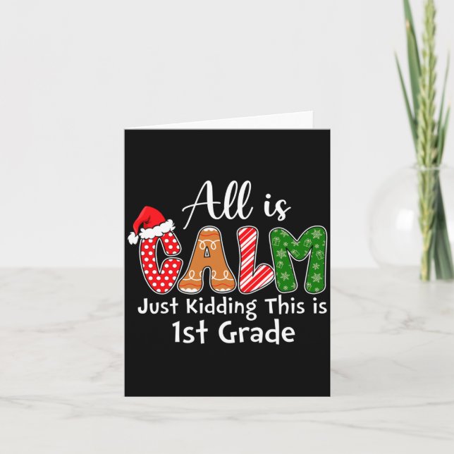 Allt är lugnt, skojar bara, det här är förberedand kort (Framsida)