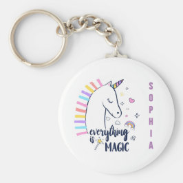 Allt är Magic Unicorn Nyckelring