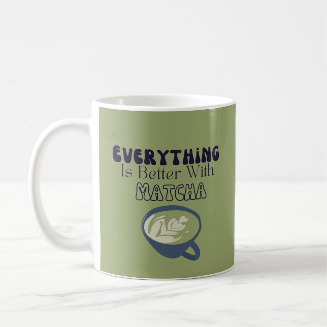 Allt Är Matcha Kaffemugg (Vänster)