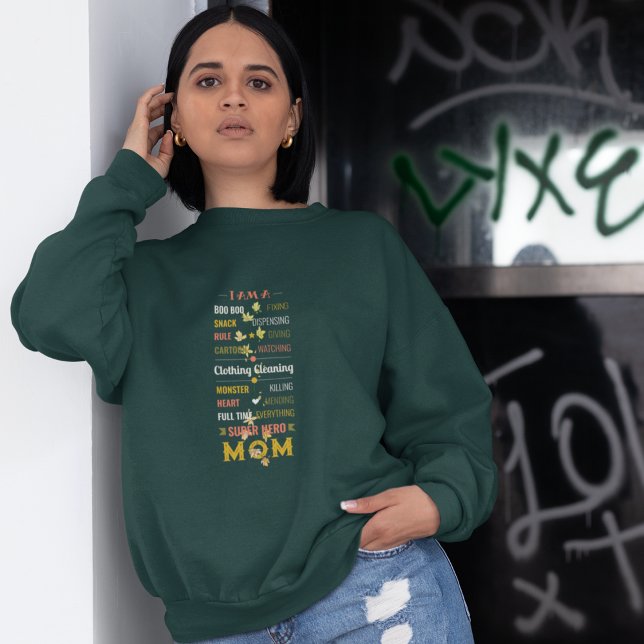 Allt är mitt Toppen Hero Mamma T Shirt (Hero Mom)