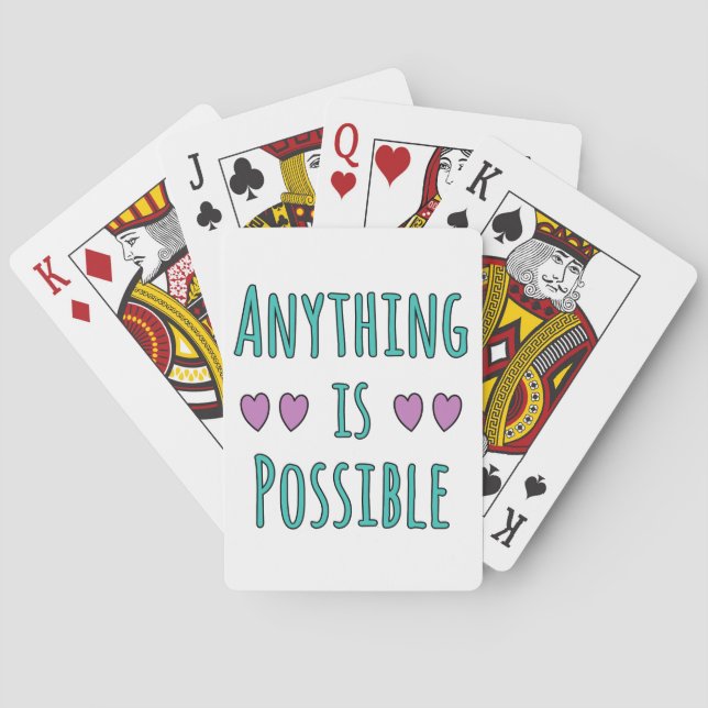 Allt är möjligt casinokort (Baksidan)