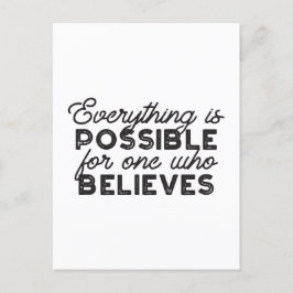 Allt är möjligt för den som tro vykort
