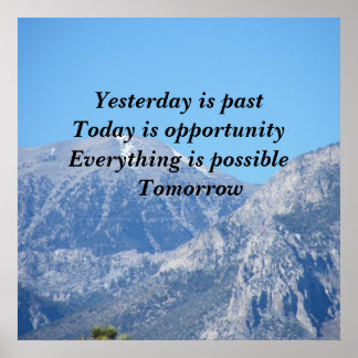 Allt är möjligt i morgon poster