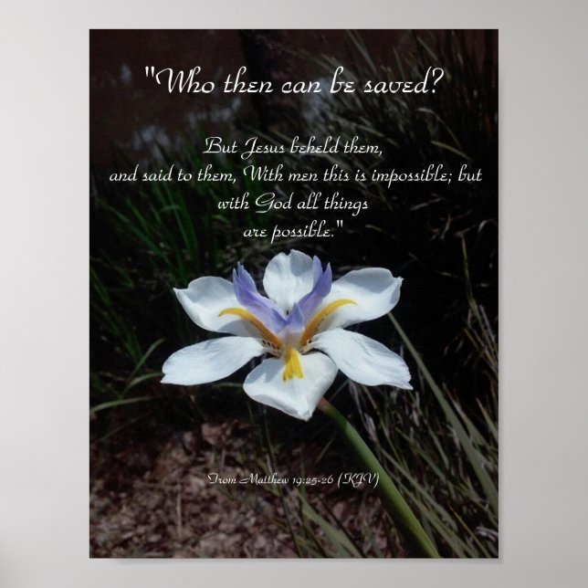 Allt är möjligt med Gud Poster (Framsidan)