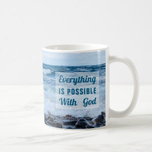 Allt är möjligt Motivationsstrandmugg Kaffemugg