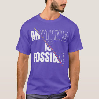 Allt är möjligt Motiverande Citat retro T Shirt