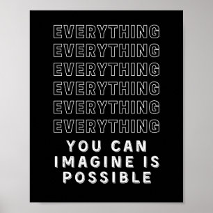 Allt är möjligt Motiverat Poster