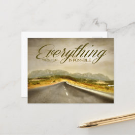 "Allt är möjligt" Motiveringsbekräftelse Vykort