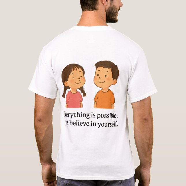 Allt är möjligt  t shirt (Baksida)