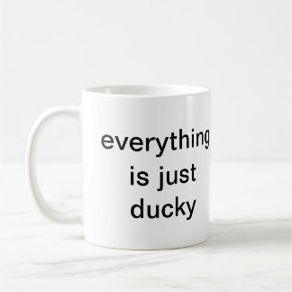 ALLT ÄR PRECIS DUCKY KAFFEMUGG