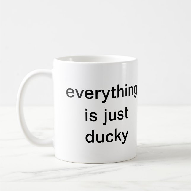ALLT ÄR PRECIS DUCKY KAFFEMUGG (Vänster)