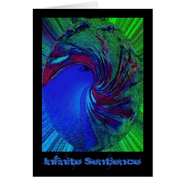 Allt ÄR: sida 11, oändlig medvetenhet Hälsningskort (Framsidan)