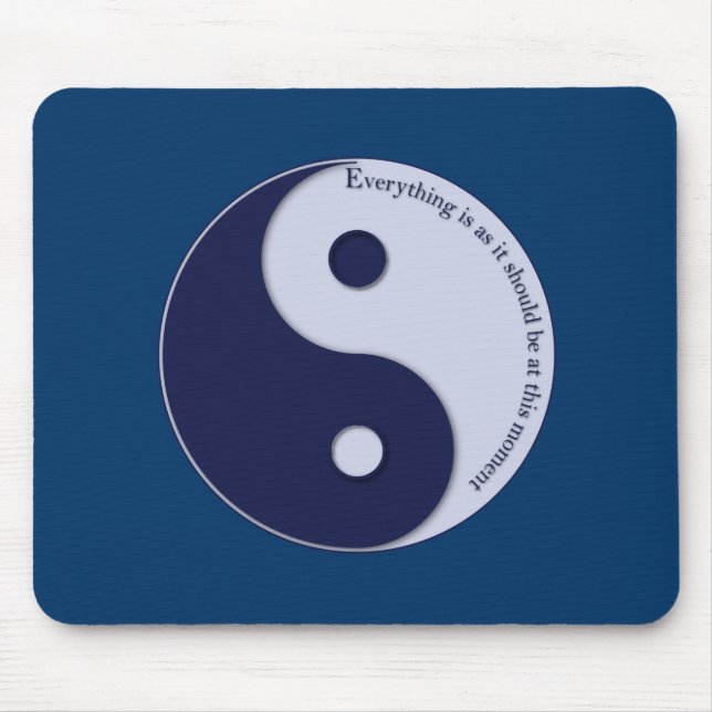 Allt är som det borde vara just nu musmatta (Framsidan)