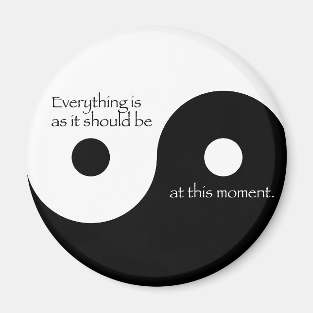 Allt är som det ska vara magnet (Framsidan)