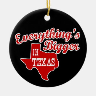 Allt är större i Texas | Red Black Ornament