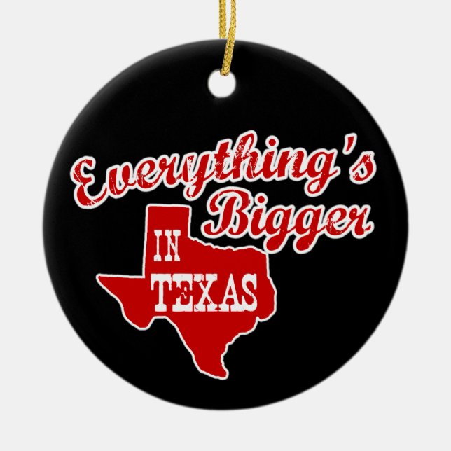 Allt är större i Texas | Red Black Ornament (Framsidan)