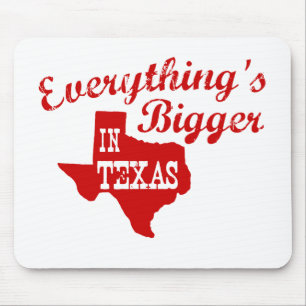 Allt är större i Texas State Mouse Pad Musmatta