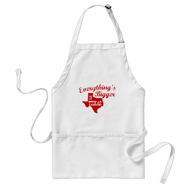 Allt är större i Texas State Shape Apron Förkläde (Framsidan)