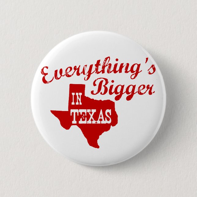 Allt är större i Texas State Shape Buttons Knapp (Framsida)