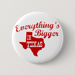 Allt är större i Texas State Shape Buttons Knapp