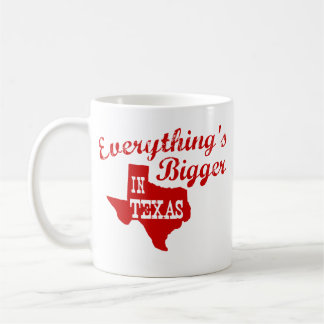 Allt är större i Texas State Shape Mugg