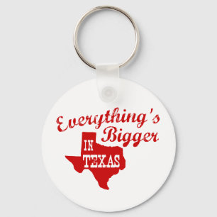 Allt är större i Texas State Shape Nyckelring