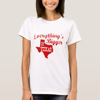 Allt är större i Texas State Shape Shirt Tee Shirt