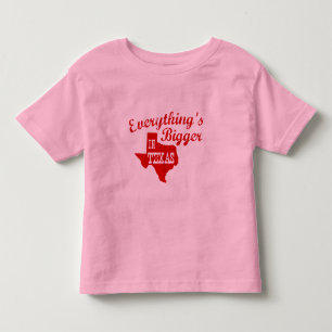 Allt är större i Texas State Shape Småbarn T-shirt