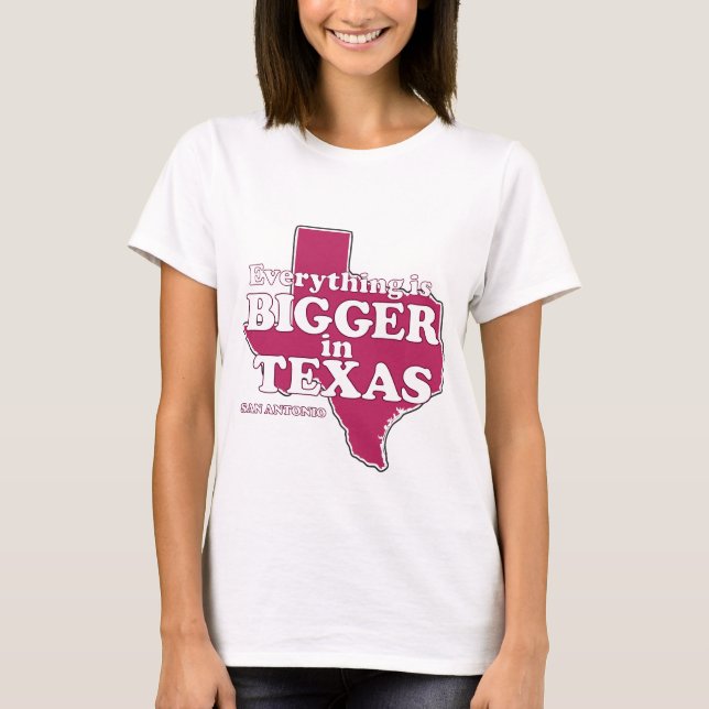 Allt är större i Texas Tee (Framsida)